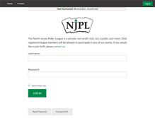 Tablet Screenshot of northjerseypoker.com